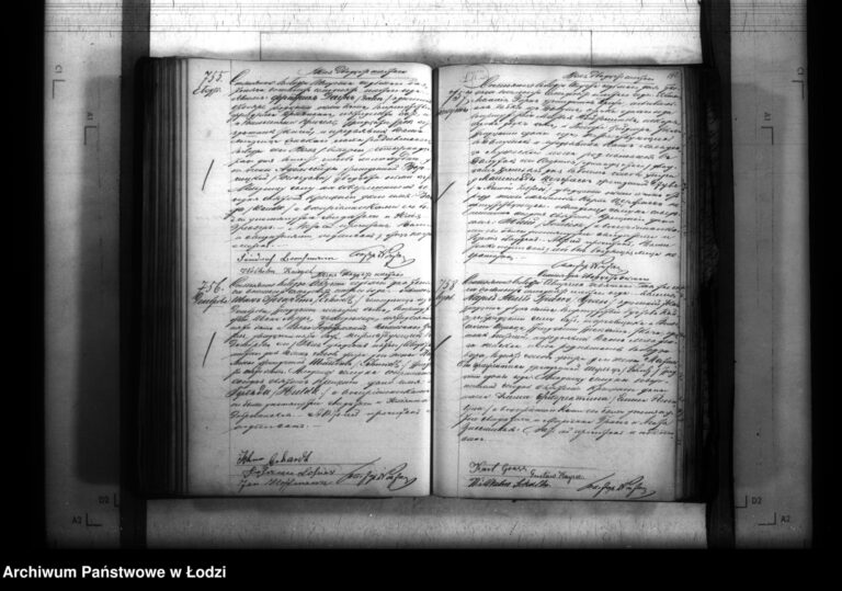 Church Record from Ł&oacute;dź, Poland, 1876, in Russian